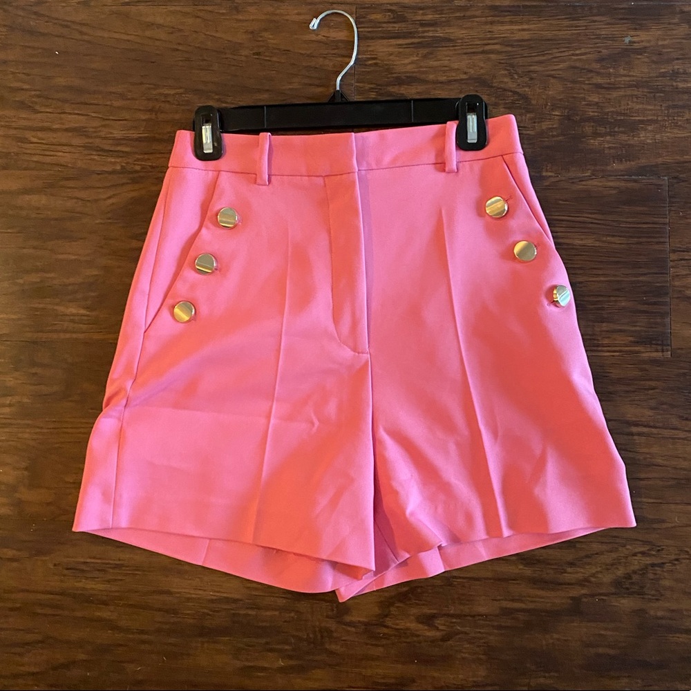 ZARA high waisted pink shorts